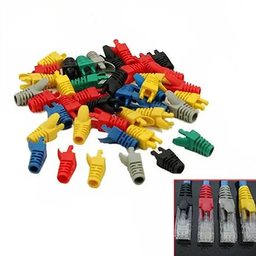 New claws style 10 Pcs RJ45 Cat5 Network Cable Plug Boots Cap Connector Protective Sleeve Cover