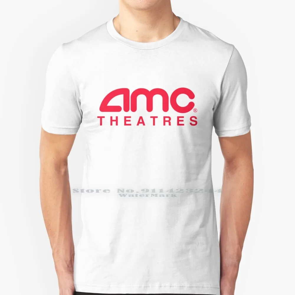 Amc Theaters T Shirt Cotton 6XL Amc Theaters Amc Stock Money Wsb Wall Street Bets Reddit Tv Net Amc Logo Amc Yolo Diamond Hands