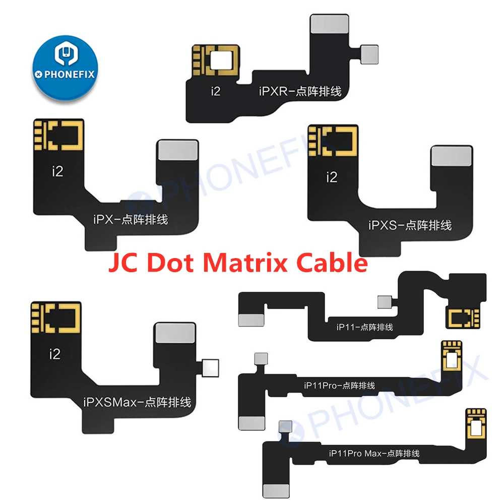 

Кабель с матрицей JC для iPhone 13/13Promax на X/XR/XSMax, Ремонтный точечный шлейф с диагностикой идентификации лица JC V1SE