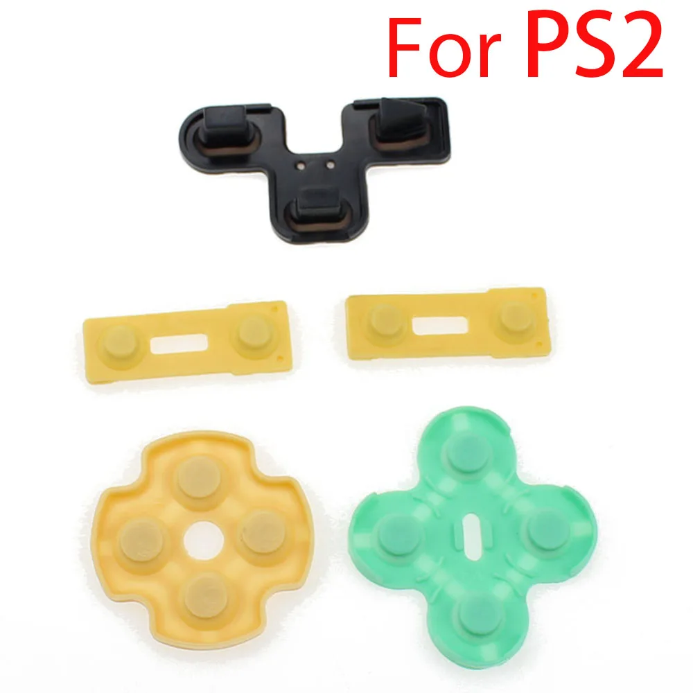 3 Sets Conductive Rubber Pads Silicone Buttons Contact Replacement For Sony Play Station 2 PS2 controller