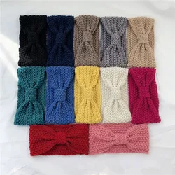 2024 New Winter Warm Headband for Women Wool Knitted Headbands  Fashion Crochet Elastic Headwrap Girls HairBand Hair Accessories