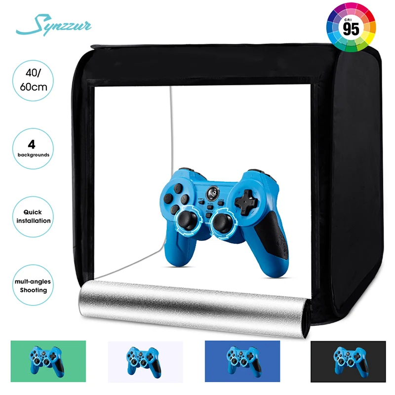 

Световой короб для фотосъемки, светодиодный светильник с регулируемой яркостью, 40/60 см, 192 шт.