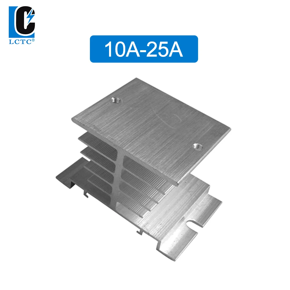 10A 25A  40A Single Phase  Aluminum Heat Sink  I-50 Din Rail Mount   Solid State Relay HeatSink SSR Radiator