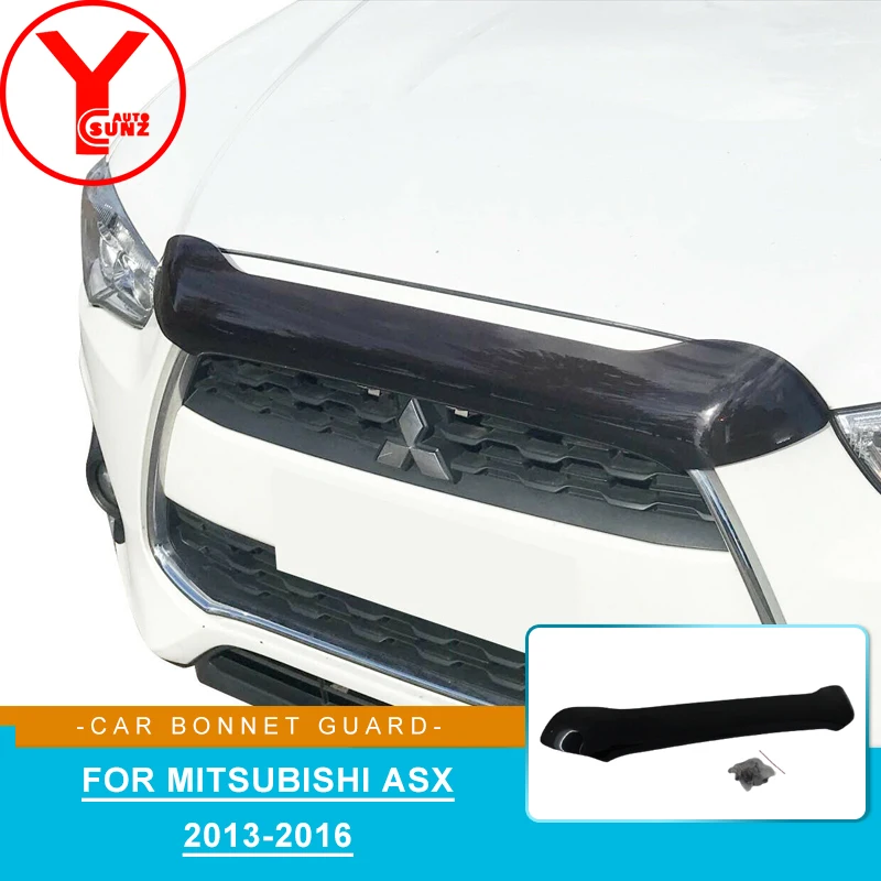 

Front Bonnet Hoop Cover For Mitsubishi ASX 2013 2014 2015 2016 Front Bug Shield Hood Deflector Guard Bonnet Protector YCSUNZ