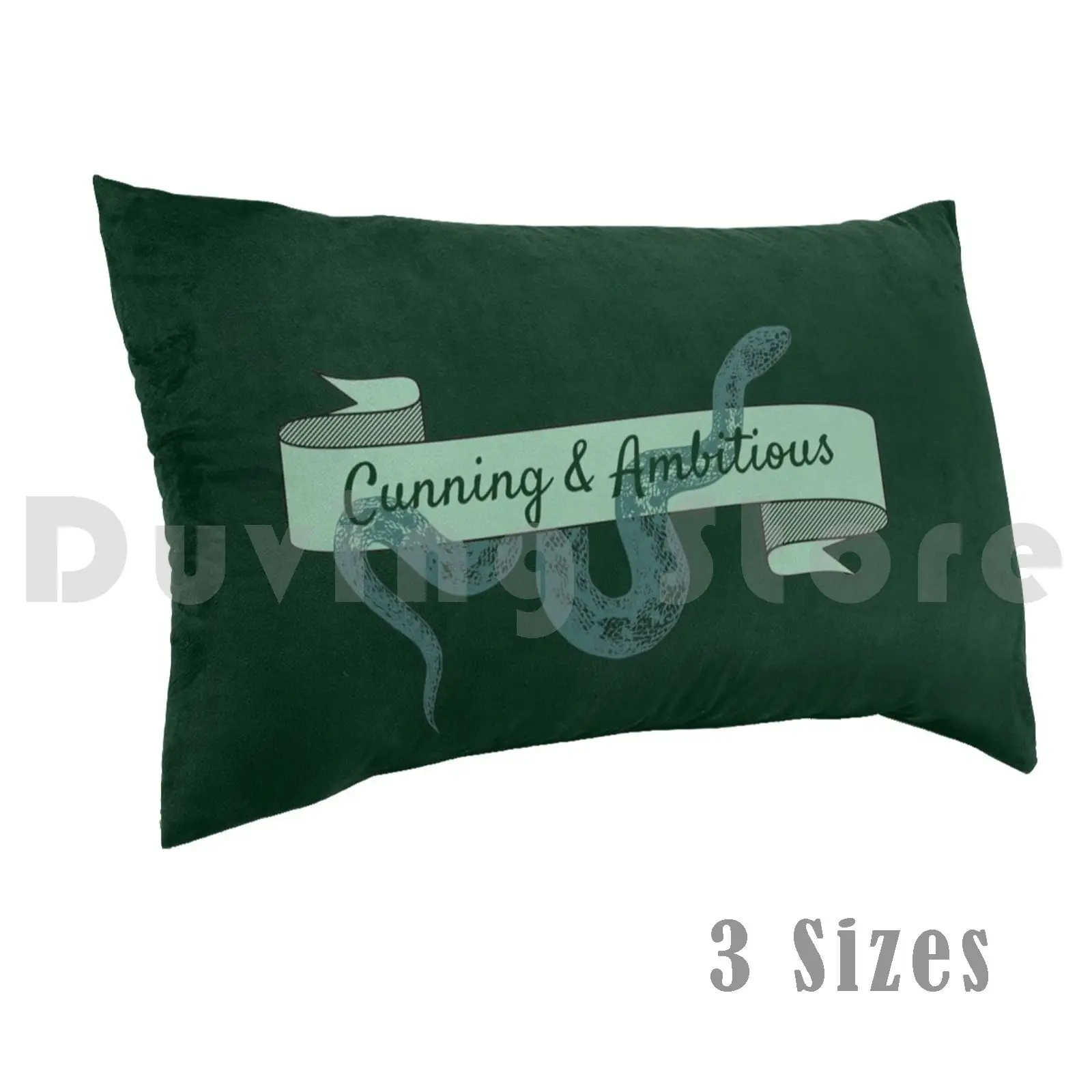 

Slithering Serpent Pillow Case Printed 35x50 Ravenclaw Slytherin Hufflepuff Jk Rowling Hp House Snake