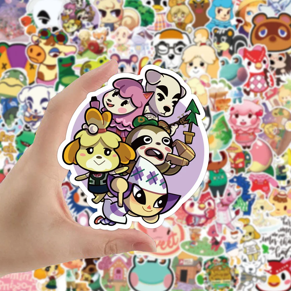 10/30/50/100pcs Cute Game Animal Crossing Graffiti Stickers Cartoon decalcomanie Scrapbook Diary Laptop Phone adesivo fai da te per bambini