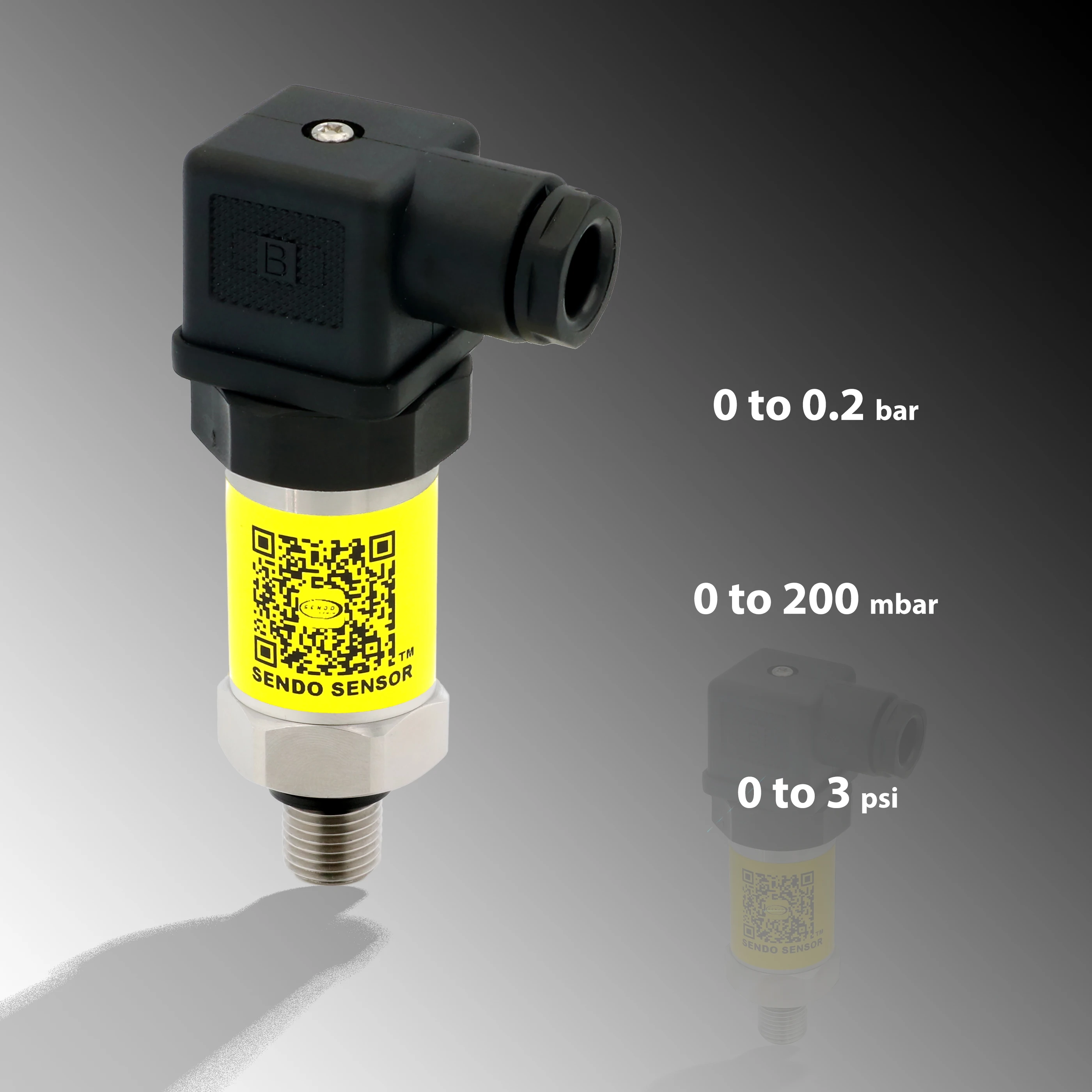 

pressure transmitter 0.2 bar, 0 200 mbar low pressure, 0 to 3 psi gauge, male thread g 1 4, g 1 2, 1 4 npt, 1 2 npt, 4 20mA