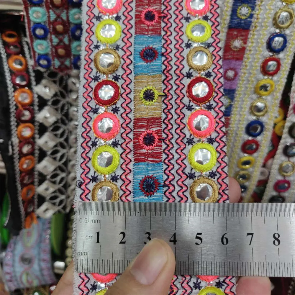 6 cm Width Eastern Style Webbing Beautiful Lace Ribbon Fabric Diy Embroidery Decoration Lace Fabric