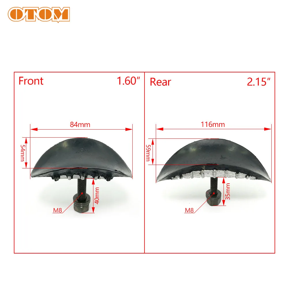 OTOM Universal Motorcycle Wheel Rim Lock Tyre Inner Tube Safe Bolt 1.6