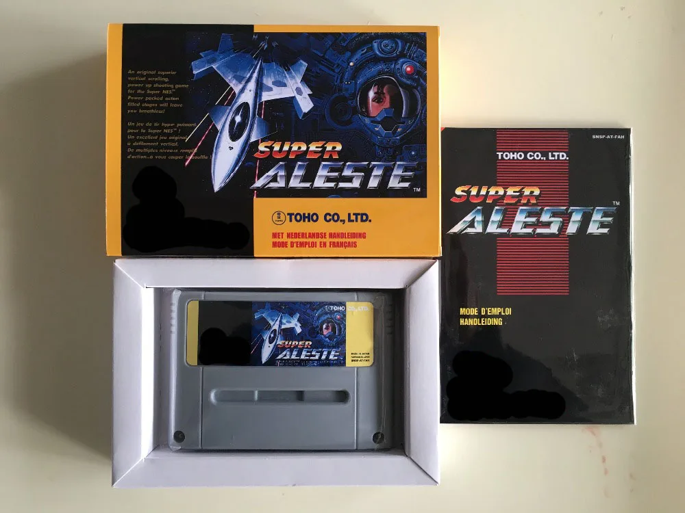 

16Bit Games ** Super Aleste ( French Language PAL Version!! box+manual+cartridge!! )