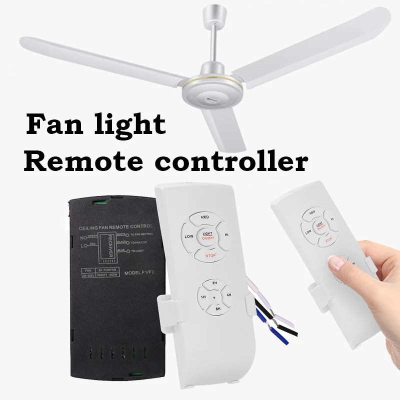 Wireless Ceiling Fan light Remote Controller Kit With Rf Remote Control Support Timing Speed Adjustable Fan Controller Universal