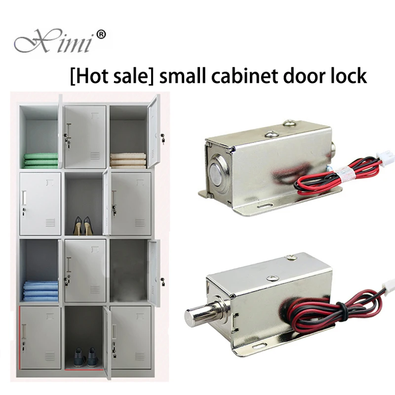 12V or 24V DC mini electric metal small bolt lock magnetic for drawer locker cabinet