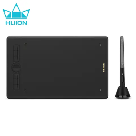 Huion H580X 그래픽 태블릿 디지털 펜 드로잉 태블릿, 배터리 없는 서명 패드, 리눅스, MacOS, PC, 안드로이드 장치 연결