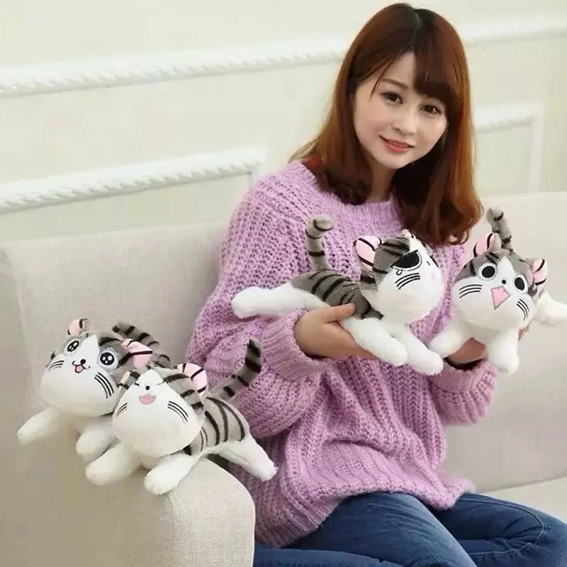 20/30cm Cat Plush Toys Chi Chi\'s Cat Stuffed Doll Soft Animal Dolls Cheese Cat Stuffed Toys Dolls Pillow For Kids Girl Gifts