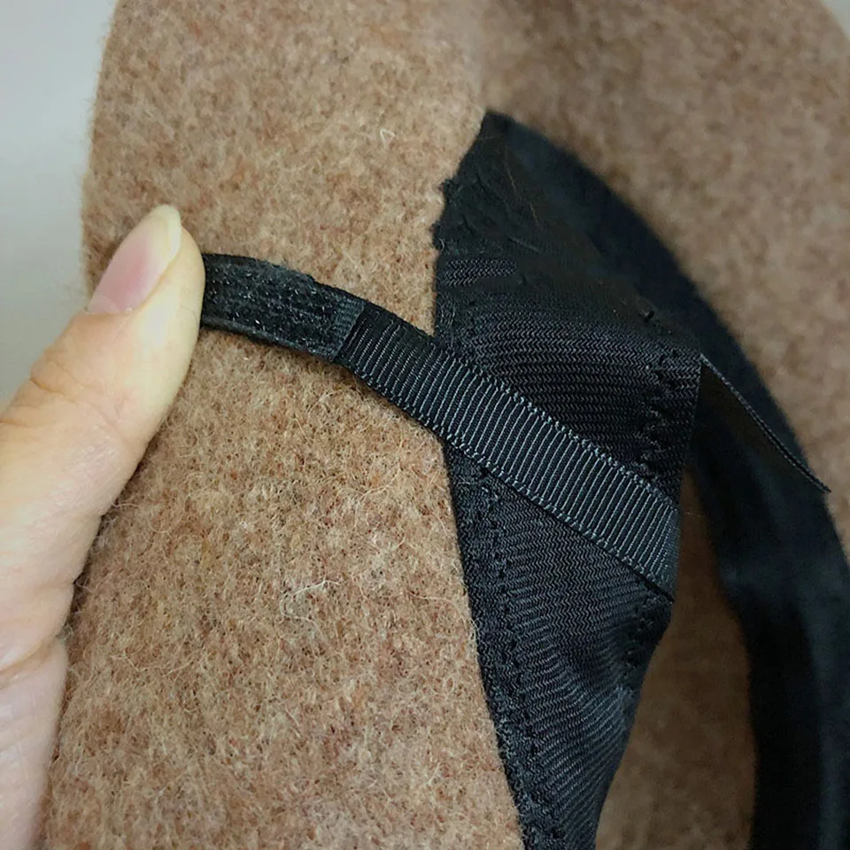 Herbst Winter Wolle Eimer Hut Frauen Mode Vintage Fischer Hüte vielseitige Kappe Frühling Filz Hut 6 Farben faltbar versand kostenfrei – Detail 4