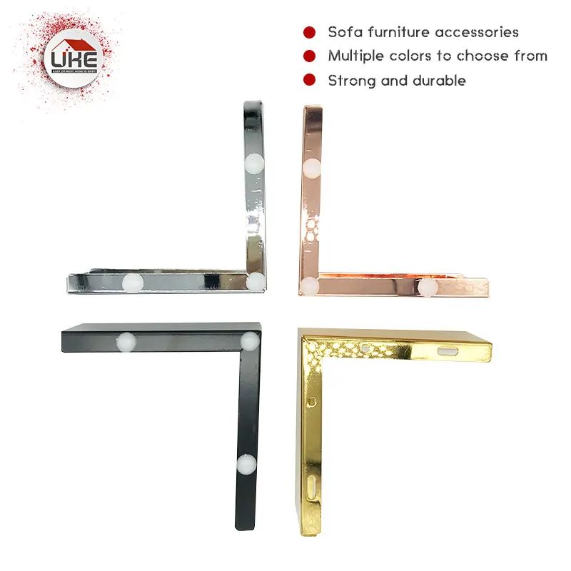 Factory In Stock Furniture Accessories 1.2mm Thickness Metal Sofa Feet Leg Profiles