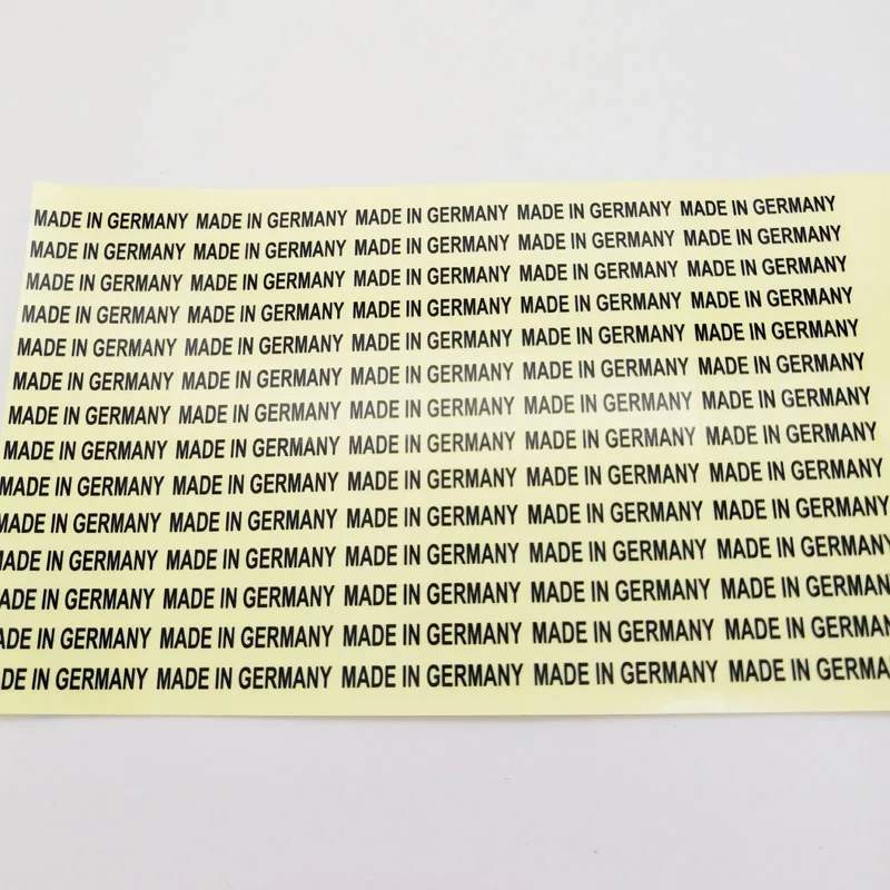 1000 stücke 6x28mm transparentes klares Etikett aus deutschen Ursprungs aufklebern – Detail 1