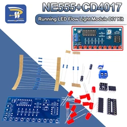 NE555 CD4017 Running LED Flow Light Electronic Production Suite Control Board Module Capacitor Oscillator Clock Siganal DIY Kit