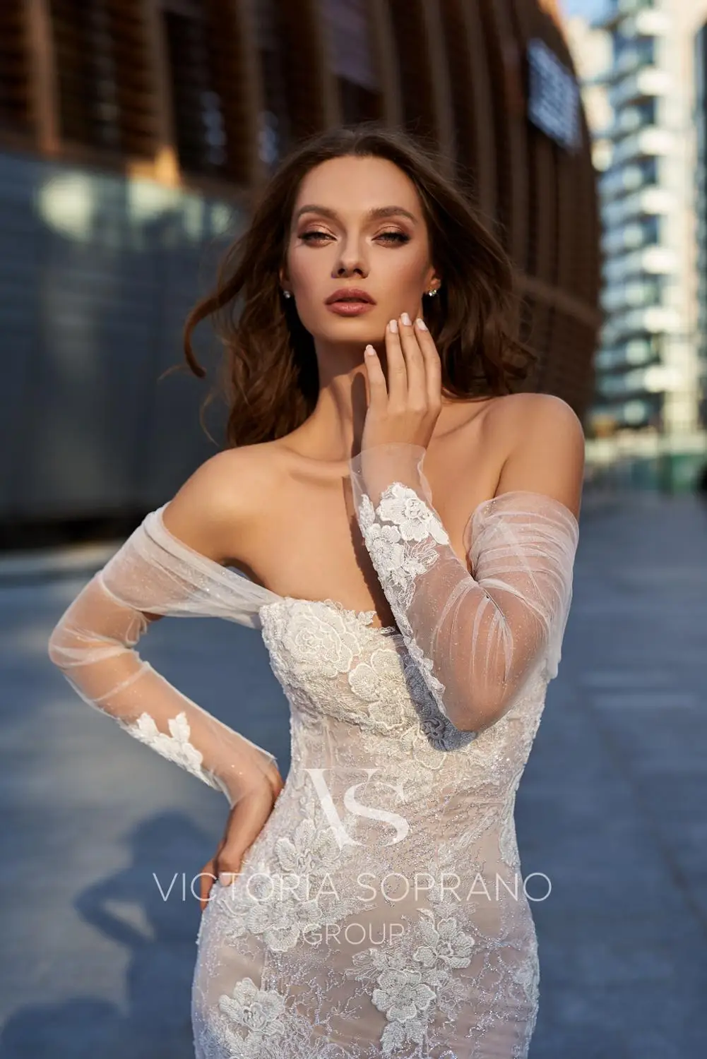 2020 abiti da sposa a sirena Sweetheart Appliqued Lace Up Back abiti da sposa da spiaggia manica lunga abiti su misura abiti da sposa