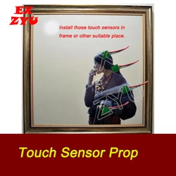 EXZYU Touch Sensor Prop real life escape room touch the sensors in correct order to unlock the chamber room