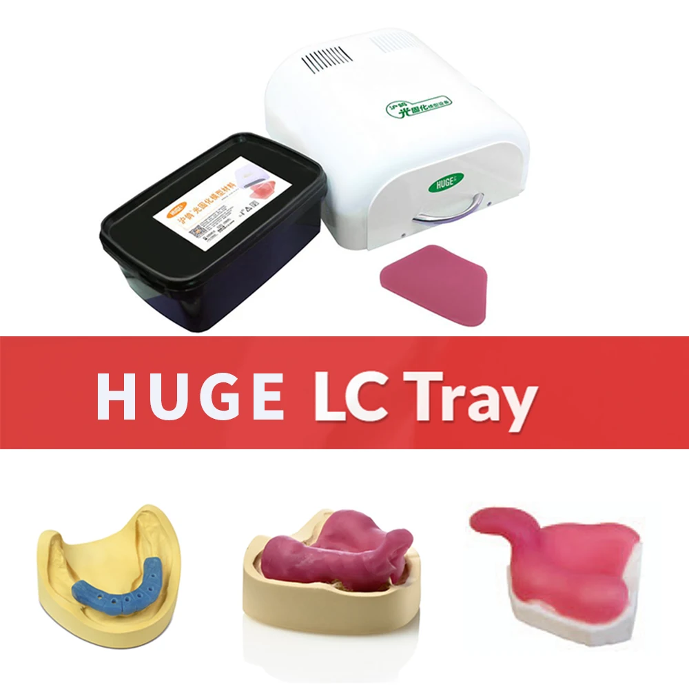 

Lc Tray Material Dental Plate Base Light Cure Individual Custom Mold Resin UV Box Unit Dentistry Lab Products Huge Instruments