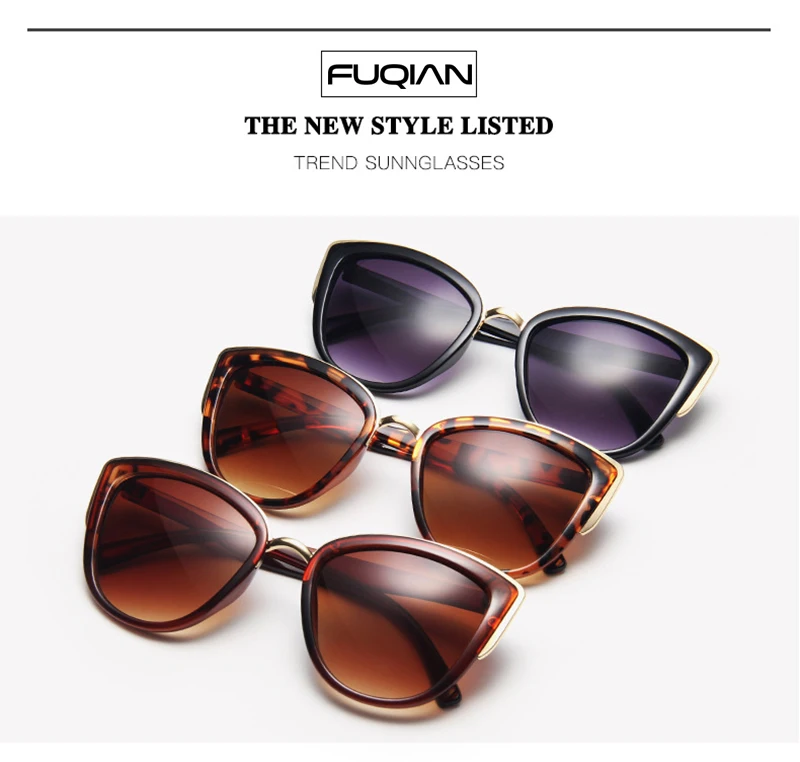Klassische Cateye Frauen Sonnenbrille Vintage Anti-glare Cat Eye Sonnenbrille Weibliche Mode Leopard Driving Shades UV400 – Detail 4