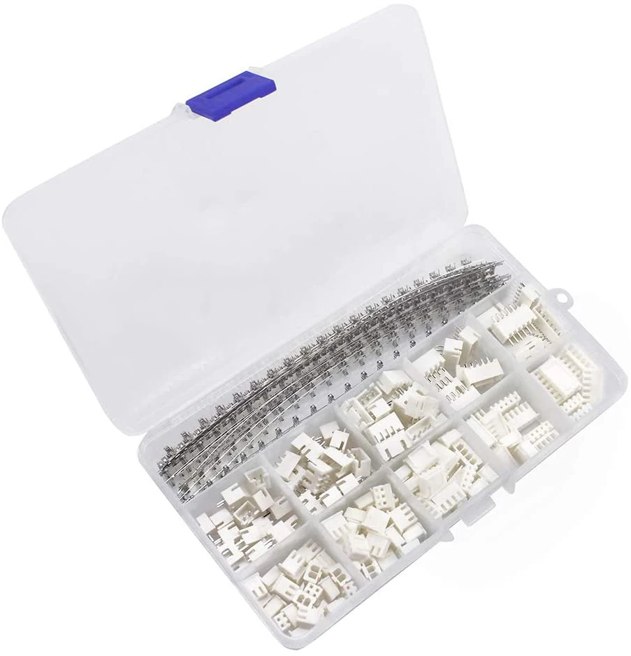 460pcs XH 2.54mm JST Connectors Kit 2.54mm Female Male Terminals / Housing/2P/3P/4P/5P/6P Pin Housing Connector Adapter Plug