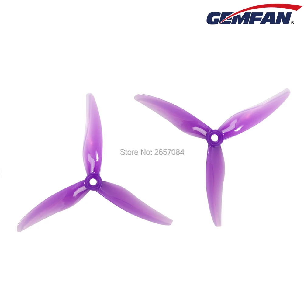 2Pairs/4Pcs Gemfan Hurricane 51477 5.1Inch 3-Blade Freestyle Propeller Voor Rc Fpv Racing 5inch 4S 6S Drones Nazgu5 LAL5