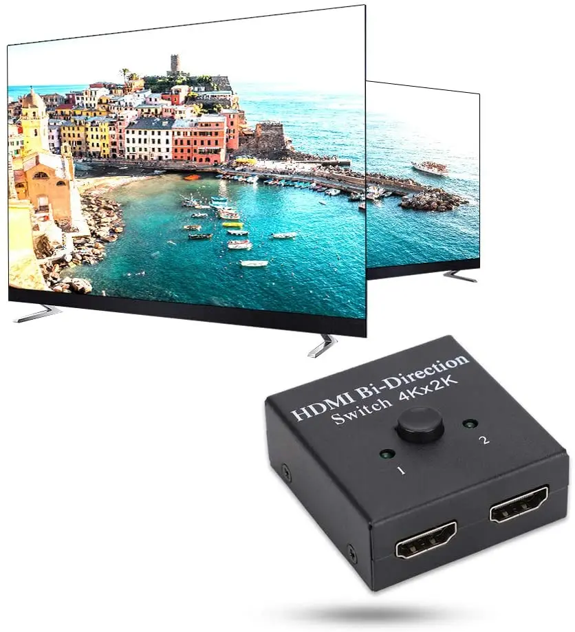 Switcher HDMI con porta HDMI supporto 3D fino a 1080P e risoluzione 4K x 2K selettore HDMI 5.1Gbps Plug and Play bidirezionale