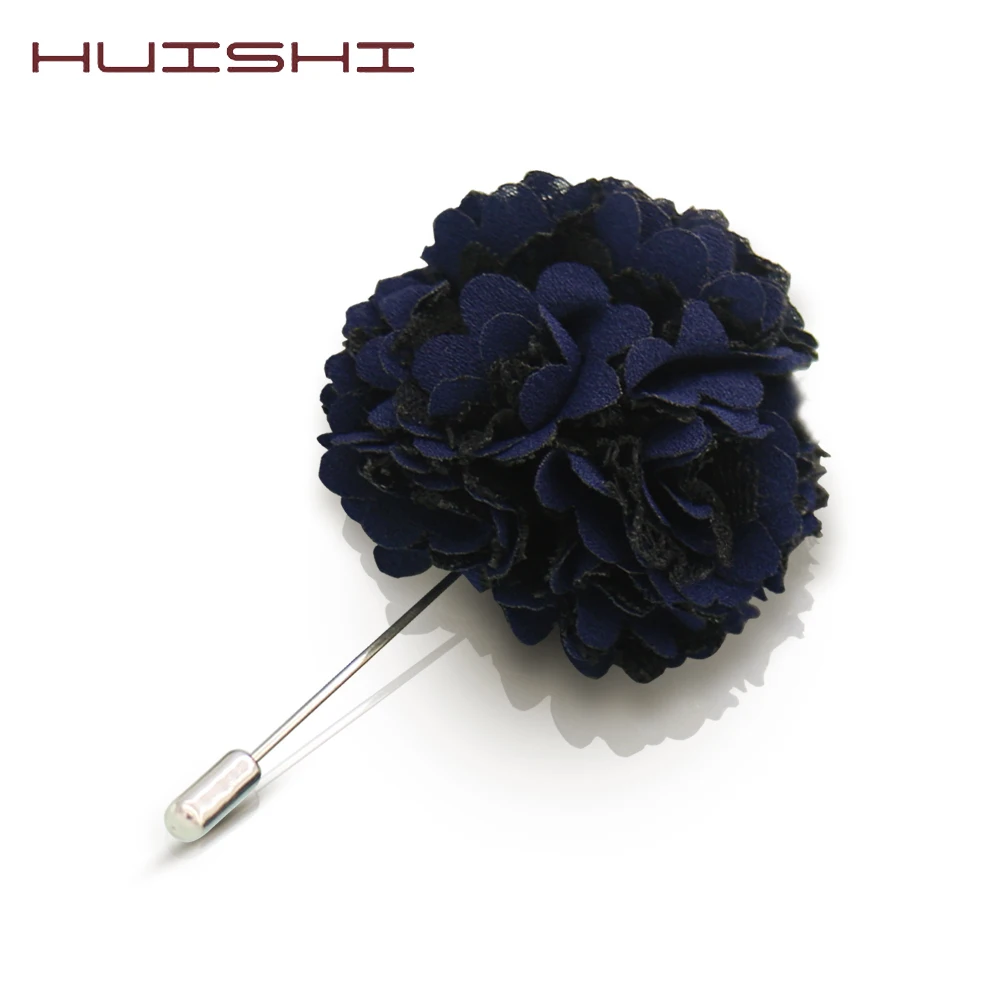 HUISHI Brooches For Women Ladies Cloth Art Fabric Flower Brooches For Men Women Hydrangea Rose Flower Cardigan Shirt Pin Jewelry