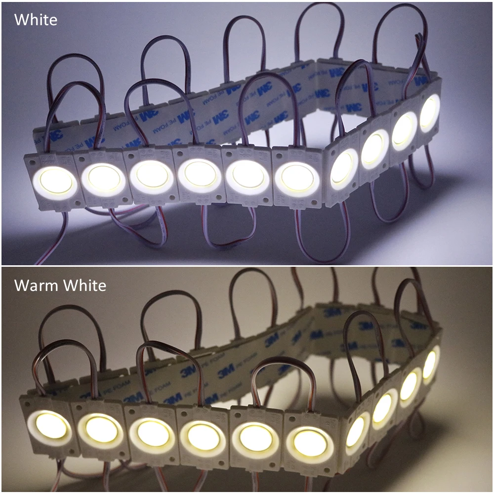 LED-Modul, 12 V, COB, Werbedesign, Beschilderung, Hintergrundbeleuchtung, wasserdicht, IP65, Weiß, Rot, Grün, Blau, Gelb, Rosa, Werbeschild, Licht, 10 Stück – Detail 1