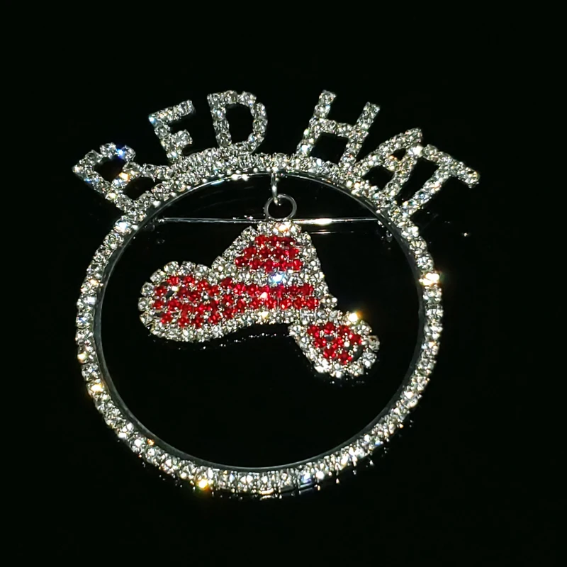 Red Hat Society Theme Gift Crystal Handmade Jewelry 