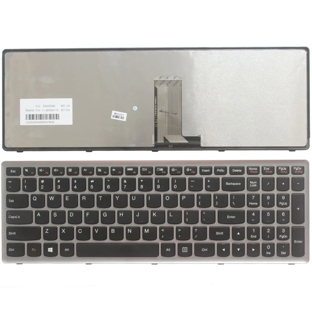 

NEW US keyboard for Lenovo Ideapad Z710 U510 US laptop keyboard NO Backlight