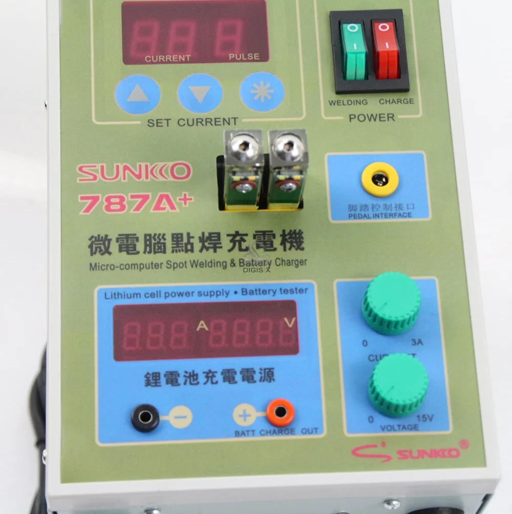 Sunkko 787A+ 220V Battery Spot Welder Pulse Welding Machine for 18650 Lithium-ion Battery Packs 0.05 - 0.2 mm