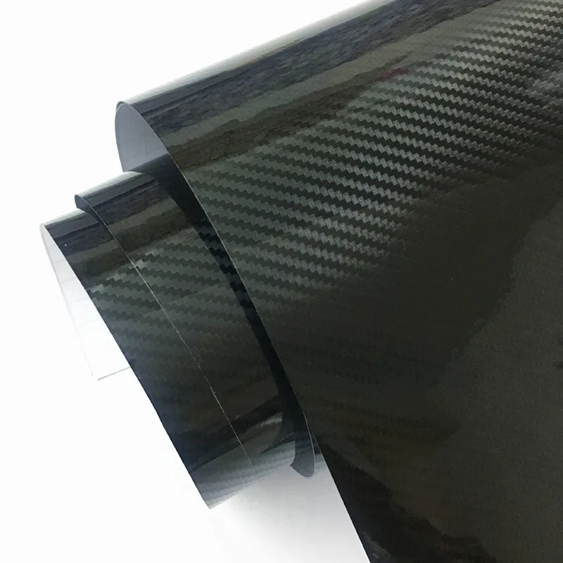 100x600cm High Glossy 5D Carbon Fiber Wrapping Vinyl Film Protective Motorcycle Tablet Stickers And Decals Auto Accessories Car