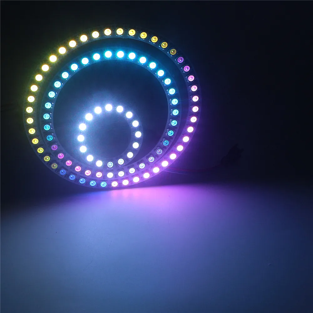 1pcs WS2812B LED Ring 8/16/24/35/45 Bit LEDS SK6812 ws2812b WS2812 5050 RGB Addressable Pixel LED Module Strip Light DC 5V