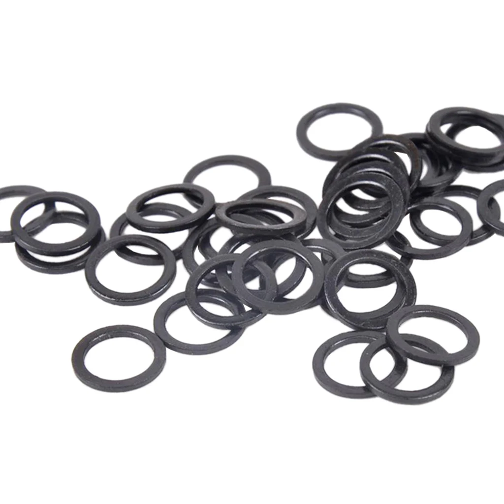 100x Black Skateboard Truck Axle  Washer  Ring Repair Rebuilding