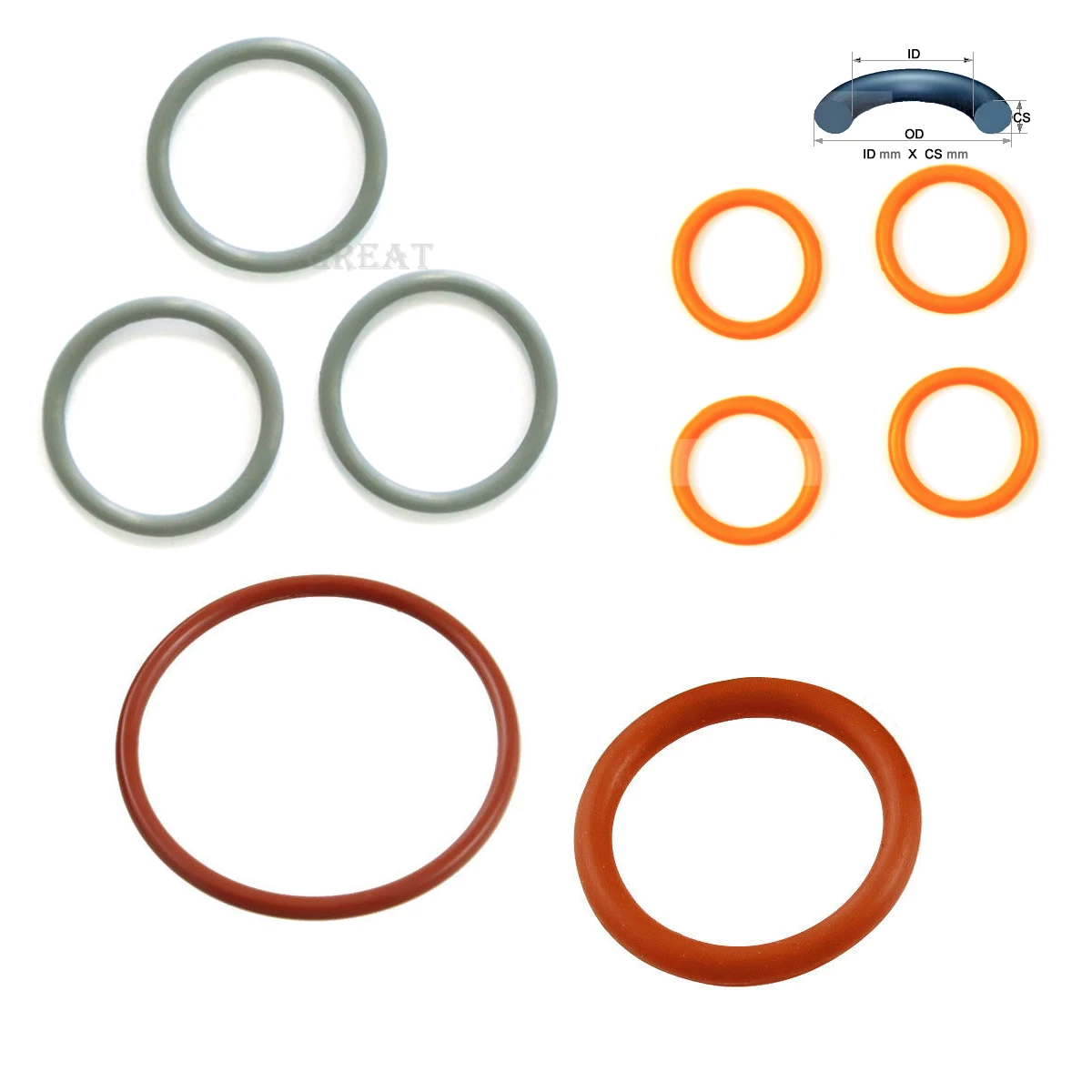 68X1.5 Oring 68mm ID X 1.5mm CS NBR Nitrile O ring O-ring Sealing Rubber