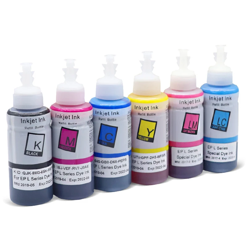 Dye Ink For Epson L120 L132 L222 L310 L364 L380 L382 L486 L566 L800 L805 L1300 ET-2650 Printer T664 Refill Dye Ink For Epson