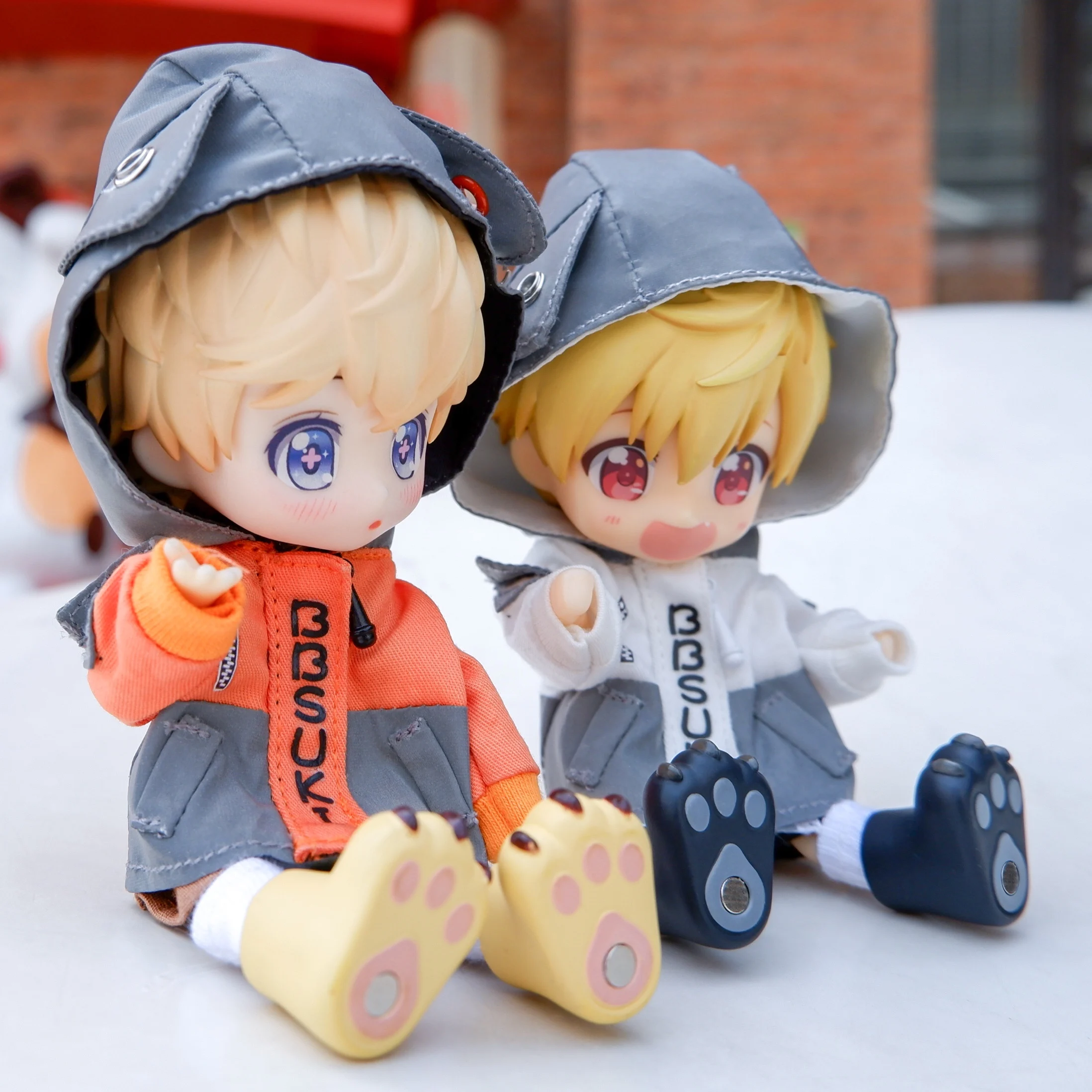 New 1/12 Bjd Doll Clothes Fashion Fluorescent Sports Jacket for Ob11,obitsu11,DDF,GSC Baby Clothes Doll Accessories