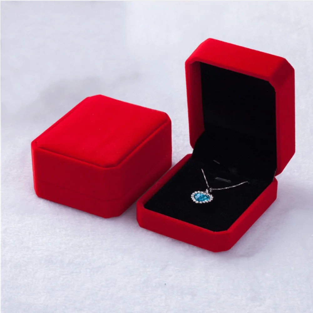 Jewelry Set Gift Box Ring Bracelets Gift Packaging Boxes With Sponge Inside Square Trinket Box Organizador De Joyas Para Colgar