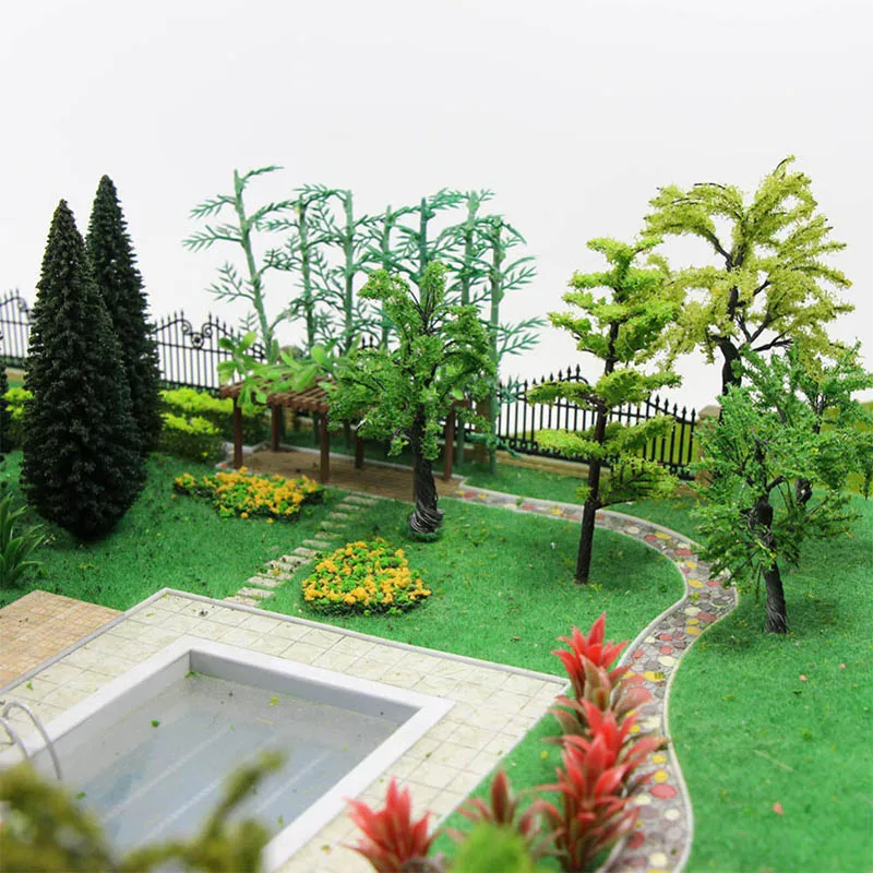 Thin Artificial Lawns Landscape Grass Mat for Model Train Not Adhesive Paper Lawn Fake Turf Decoration Garden Accessories