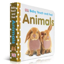 Baby Touch and Feel Animals  Board Book  English Picture story books to help your child grow as a reader