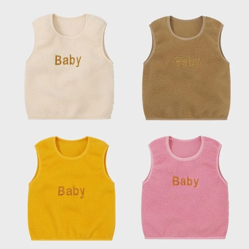 

Vest wild female baby vest winter winter new baby vest warm vest men and women baby Keep warm