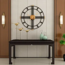 Modern Minimalist Iron Wall Clock, Nordic Style, Mute Clock, Living Room, 50cm