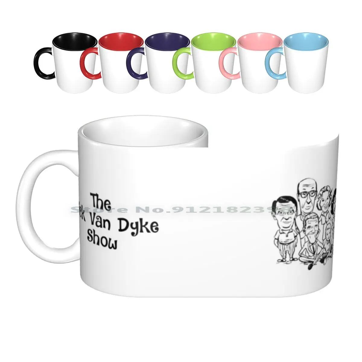 Vintage Dick Van Dyke Show Ceramic Mugs Coffee Cups Milk Tea Mug Dick Van Dyke Officialvandy Mary Tyler Moore Morey Rose Marie