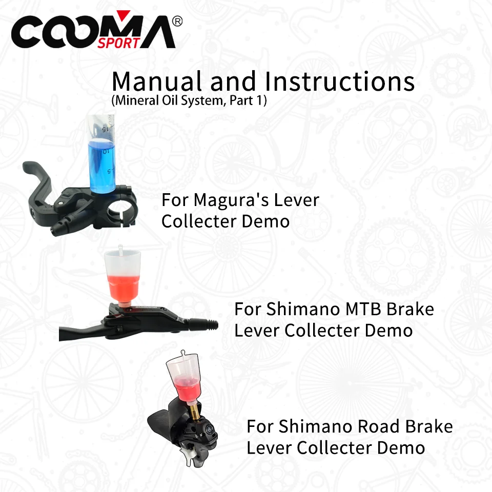 Hydraulic Brake Bleed Kit for Shimano Magura Txktro Hydraulic Brake, Mineral Oil System Kit, Advanced Version 3.5