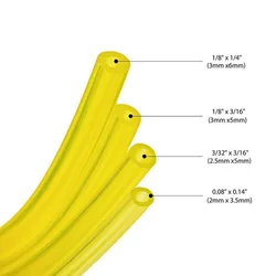 Chainsaw Fuel Pipe Gas Pipe Blower Lawn Mower Electric Saw PU Fuel Pipe Hose Gas Pipe Inner Dia 2*3.5,2.5*5,3*5,3*6Biodigestores