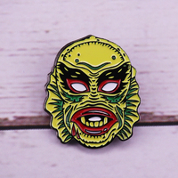Creature from the Black Lagoon Gill-man Creepy Enamel Pin Would be an excellent addition to your Horror-Chic or Tiki outfit!