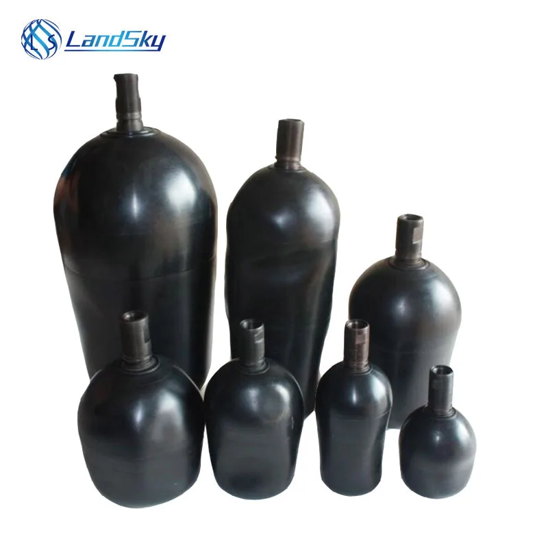 high quality hot sale Rubber NBR High NXQ -4/31.5-L-YLiter Hydraulic Accumulator Checking Bladder Pressure Inflatable  Back